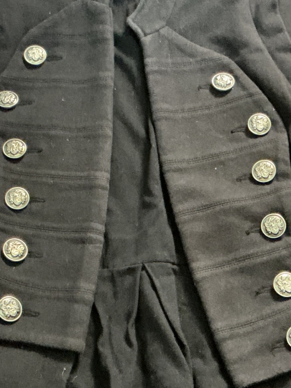 I.N.C Black Knit Military Style Vest Size L - Picture 2 of 5